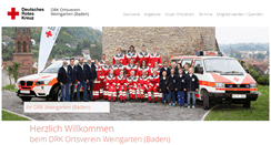 Desktop Screenshot of drk-weingarten.de